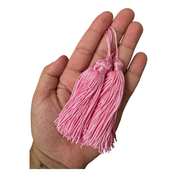 Pingente De Seda Tassel Lilas - 100 Unidades Cor Rosa-claro Foto 1