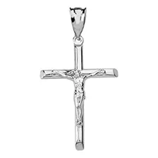Pingente Delicado De Cruz De Crucifixo Em Prata Esterlina S贸 Foto mini 1