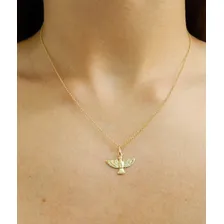 Pingente Divino Espírito Santo Em Ouro 18k Cor Amarelo Foto mini 3