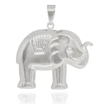 Pingente Elefante G Folheado Ouro 18k Patuá Prosperidade Foto mini 1