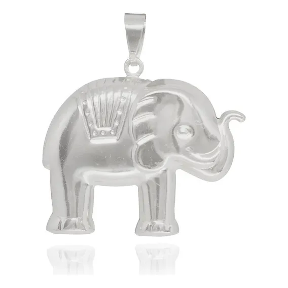 Pingente Elefante G Folheado Ouro 18k Patuá Prosperidade Foto 1