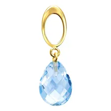 Pingente Em Ouro 18k Com Topázio Azul Sky Foto mini 2