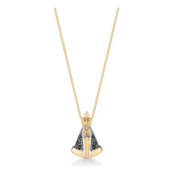 Pingente Em Ouro Amarelo 18k Com Safira Foto 1