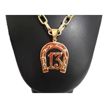 Pingente Ferradura 10 Gramas Ouro 18k Cor Amarelo Foto mini 2