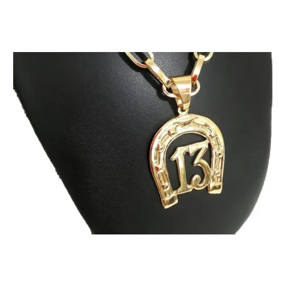 Pingente Ferradura 10 Gramas Ouro 18k Cor Amarelo Foto 1