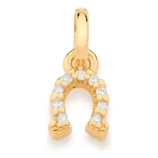 Pingente Ferradura Com Zirc么nias Branco 542300 - Rommanel Foto mini 1