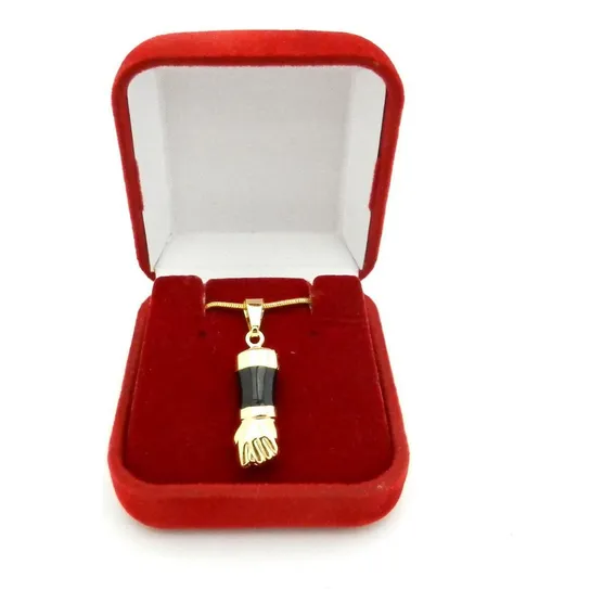 Pingente Figa 25mm Folheado Ouro Pi201 Foto 1