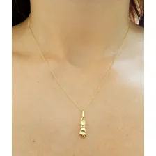 Pingente Figa Figuinha Em Ouro 18k Cor Amarelo Foto mini 4