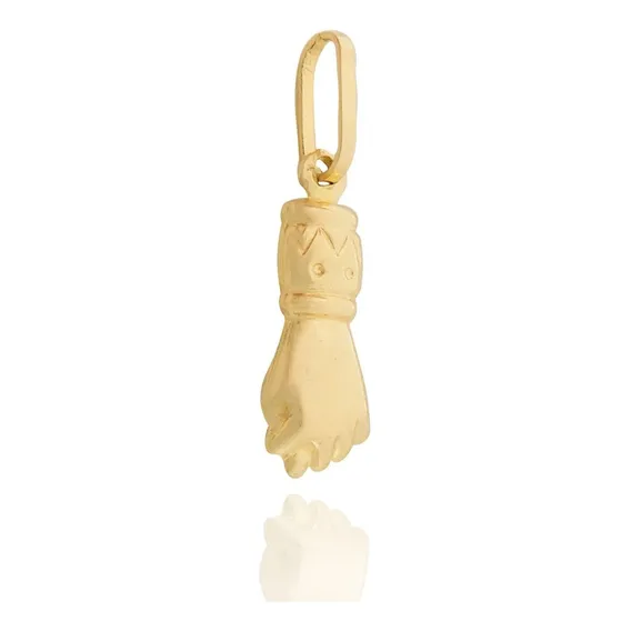Pingente Figa Figuinha Em Ouro 18k Cor Amarelo Foto 1