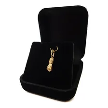Pingente Figa Figuinha Em Ouro 18k Cor Amarelo Foto mini 3