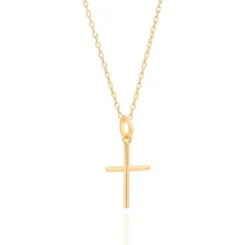 Pingente Folheado Ouro 18k Cruz Rommanel 540001 Cor Dourado Foto mini 2