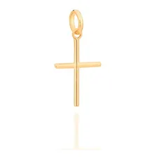 Pingente Folheado Ouro 18k Cruz Rommanel 540001 Cor Dourado Foto mini 1
