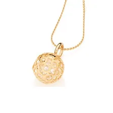 Pingente Folheado Ouro Rommanel Globo Pedras Bonito 541839 Cor Dourado Foto mini 1