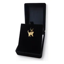 Pingente Gato Em Ouro 18k Com Zircônias Cor Amarelo Foto mini  3