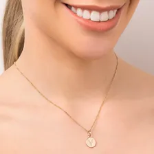 Pingente Letra Com Zircônias Letra V 542722 Rommanel Foto mini 4