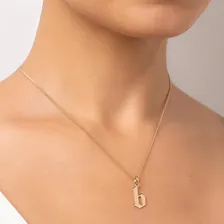 Pingente Letra G贸tica 18k Letra B 542787 Rommanel Foto mini 3
