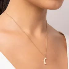 Pingente Letra G贸tica 18k Letra F 542787 Rommanel Foto mini 3