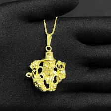 Pingente Masculino De Ouro 18k Caveiras Banhado Foto mini  2