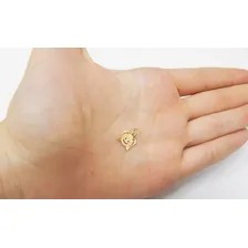 Pingente Menina Filha Carinha Laser Em Ouro 18k Cor Amarelo Foto mini 3