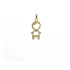 Pingente Menino Em Ouro 18k Com Safira Foto mini 1