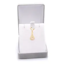 Pingente Nossa Senhora Em Ouro 18k Vazada Laser Cor Amarelo Foto mini 3