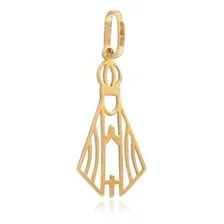 Pingente Nossa Senhora Em Ouro 18k Vazada Laser Cor Amarelo Foto mini 2