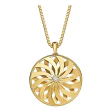 Pingente Ouro 18k (750) Com Topázio Branco Foto  mini 1