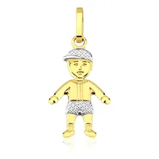 Pingente Ouro 18k Menino Cor Amarelo Foto mini 1