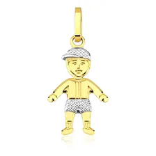 Pingente Ouro 18k Menino Cor Amarelo Foto mini 1