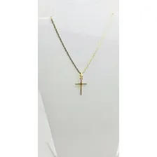 Pingente Para Corrente- Crucifixo Amarrado Ouro 18k-750 Cor Dourado Foto mini  3