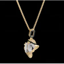 Pingente Pato Donald Cravejado Ouro 14k - Aporro Foto mini 4