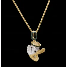 Pingente Pato Donald Cravejado Ouro 14k - Aporro Foto mini  3