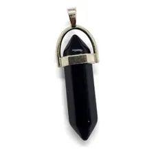 Pingente Pêndulo Pedra Ônix Para Afastar Energias Negativas Cor Preto Foto  mini 1