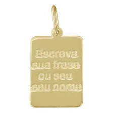 Pingente Personalizado Em Ouro 18k Pingente Personalizado Cor Dourado Foto mini 1
