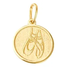Pingente Placa Sapatilha Em Ouro 18k Foto  mini 1