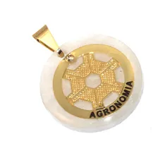 Pingente Profissão Engenharia Agronomia Folheado Ouro 18k Foto mini 1