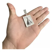 Pingente Quadrado Nossa Senhora Banhado A Prata 925 Foto mini 1