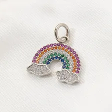Pingente Rainbow Prateado Foto mini 1