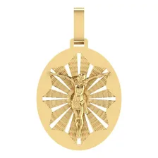 Pingente Religioso Cristo Ouro 18k Com Certificado Amagold Cor Amarelo Foto mini 1