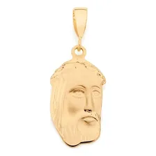 Pingente Religioso Folheado Ouro Rommanel Face Jesus Cristo Cor Dourado Foto mini 1