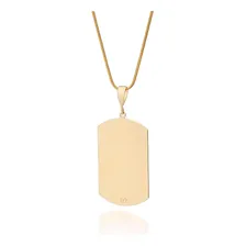 Pingente Rommanel B Ouro18k Retangular Personalizável 542888 Cor Dourado Foto  mini 1