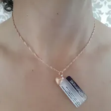 Pingente Rommanel Coração Delicado Dois Lados Fosco E Liso Cor Dourado Foto mini 3