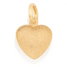 Pingente Rommanel Coração Delicado Dois Lados Fosco E Liso Cor Dourado Foto mini 1