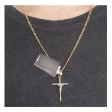 Pingente Rommanel Masculino Cruz Com Cristo 540027 Cor Dourado Foto mini 3