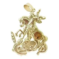 Pingente São Jorge 18 Gramas Ouro 18k Cor Amarelo Foto mini 1