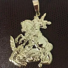Pingente São Jorge 18 Gramas Ouro 18k Cor Amarelo Foto mini 4