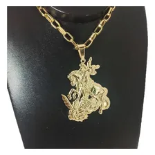 Pingente São Jorge 18 Gramas Ouro 18k Cor Amarelo Foto mini 2