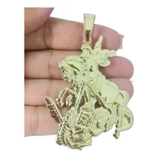 Pingente São Jorge 18 Gramas Ouro 18k Cor Amarelo Foto mini 3