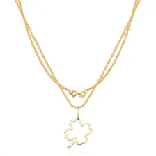Pingente Trevo Ouro 18k 750 Cor Ouro Amarelo Foto mini  3