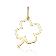Pingente Trevo Ouro 18k 750 Cor Ouro Amarelo Foto mini  2